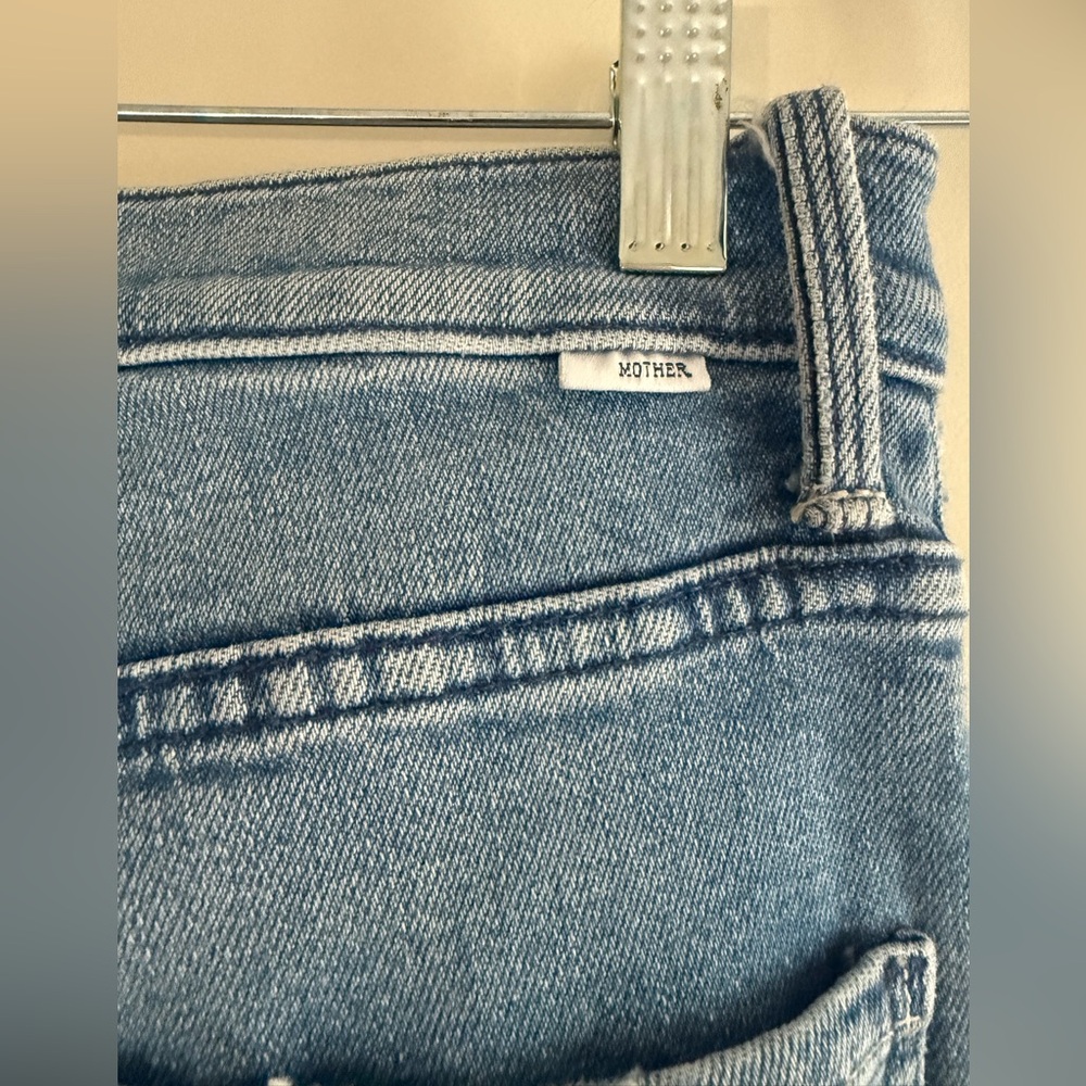 MOTHER high waisted rider ankle fray jeans - Picture 7 of 9